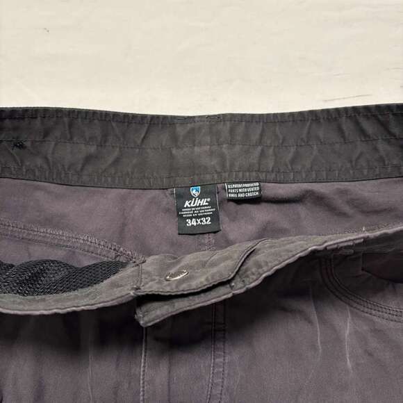 Kuhl Stretch Ripstop Hiking Outdoor Gorpcore Utility Pants Gray 34x30 - Picture 3 of 5